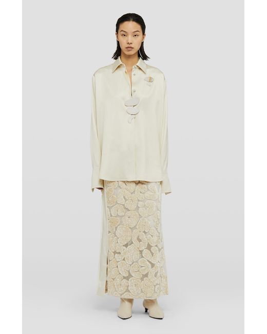 Jil Sander White Silk Shirt