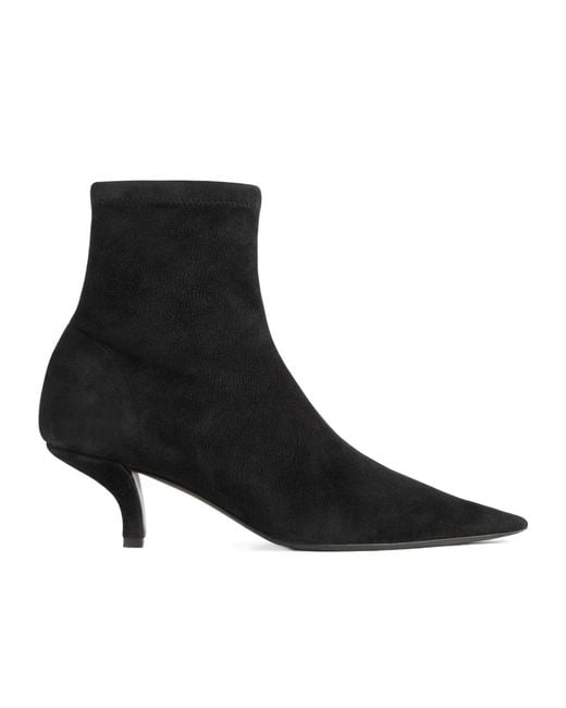 Totême Black Totême Pointed Toe Sock Boots