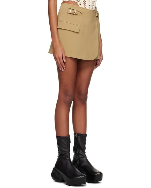 Dion Lee Natural Interlock Blazer Mini Skirt