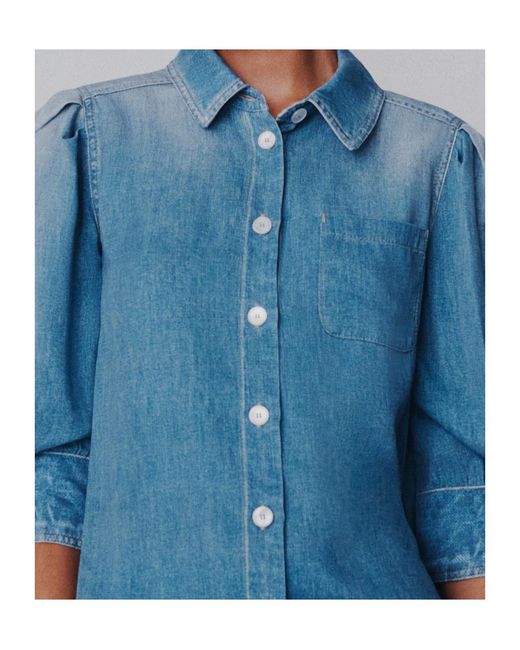 Marella Blue Flowing Viscose Shirt