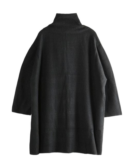 The Row Black Wide-Sleeve Coat