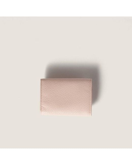 Miu Miu Pink Small Leather Wallet