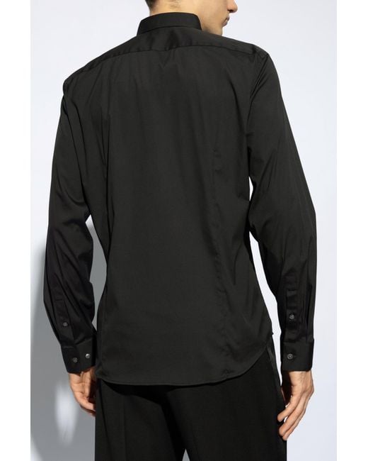 Theory Black Sylvain Cotton Shirt for men
