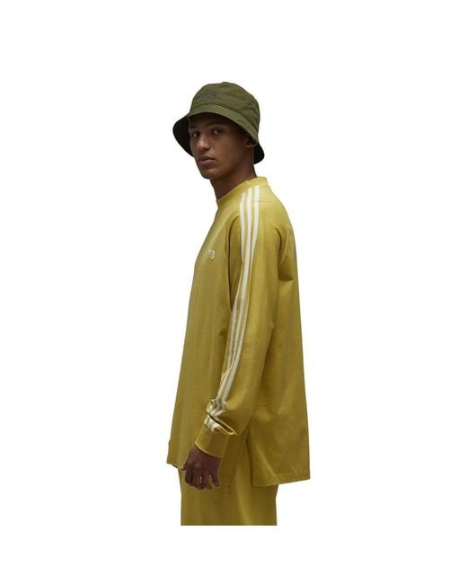 Y-3 Green Striped Long-Sleeved T-Shirt for men