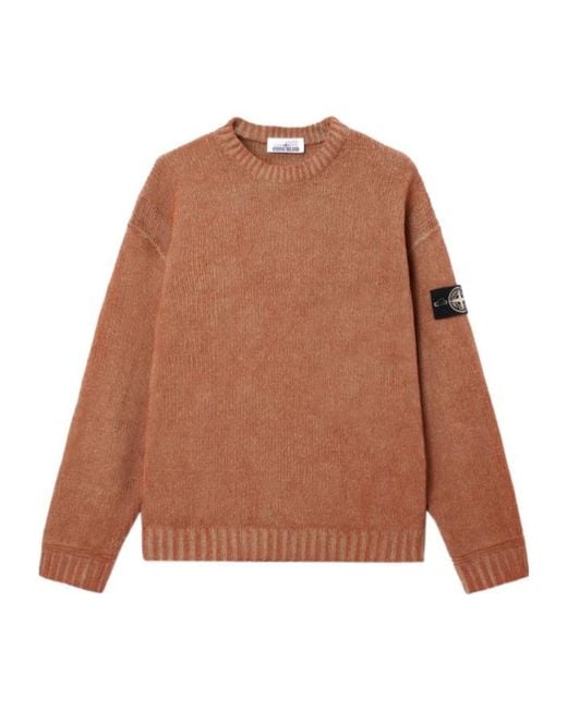 Stone Island Multicolor Loose Fit Crewneck Jumper for men