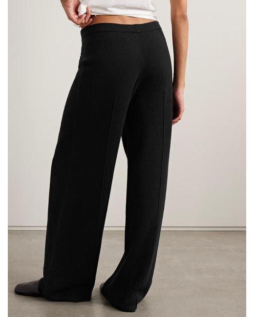 Nili Lotan Black Wide-Leg Casual Pants