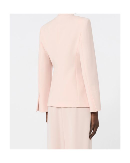 Max Mara Pink Long-Sleeved Casual Jacket