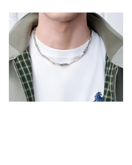 Dior Multicolor Link Chain Link Necklace for men