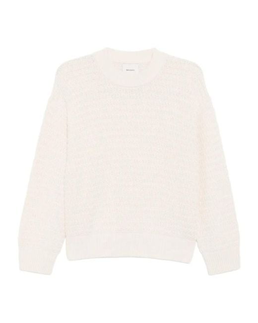 Reformation White K-Collie Jumper