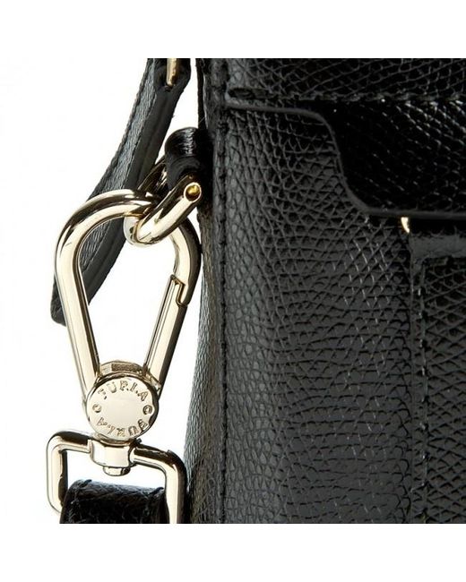 Furla Black Logo Detail Handbag