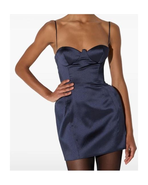 Elisabetta Franchi Blue Mini Dress