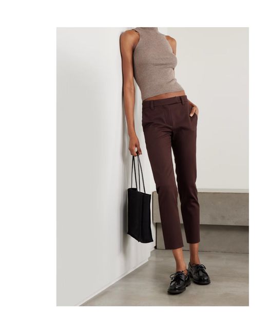 Brunello Cucinelli Purple Belt Loop Casual Pants