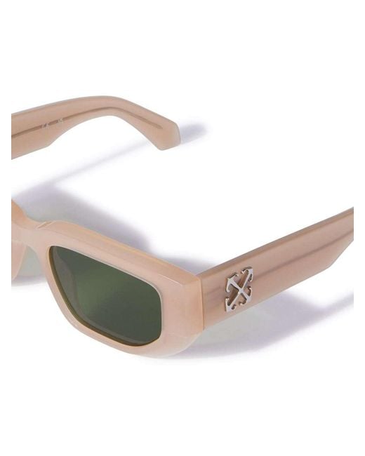 Off-White c/o Virgil Abloh Green Greeley Rectangular Frame Sunglasses for men