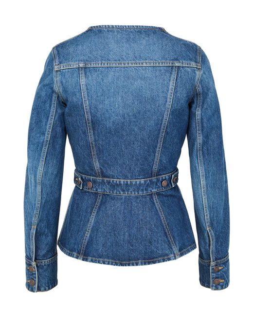Chloé Blue Button-Down Denim Jacket