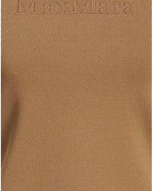 Max Mara Brown Plain Colour Jumpers