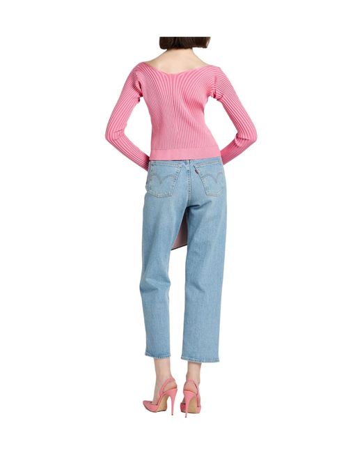 Jacquemus Red Solid Color Jumpers