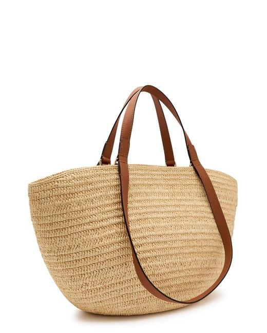 Loewe Metallic X Paula S Ibiza Eclipse Medium Raffia Bag