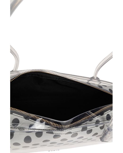 Alaïa White Alaïa Le Teckel Polka-Dot Shoulder Bag