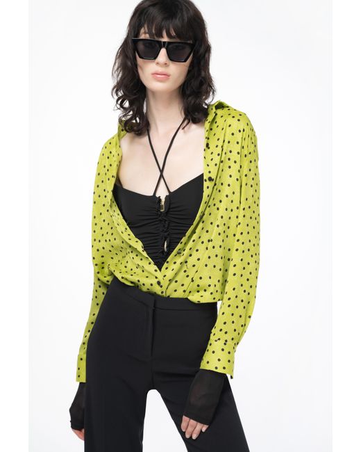 Pinko Black Flared Full Milano Trousers