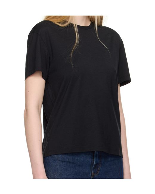 Totême Black Totême Short-Sleeved Crewneck T-Shirt