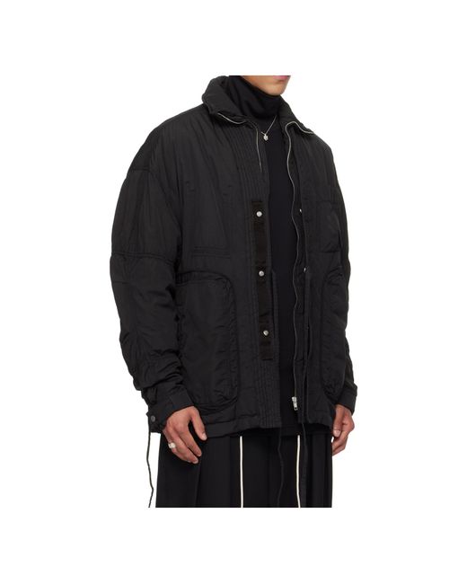 Mordecai Black Field Quilted Casual Jacket for men