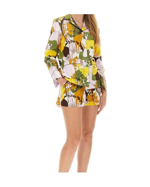 LaDoubleJ Yellow La Doublej Floral Hammock Blouse