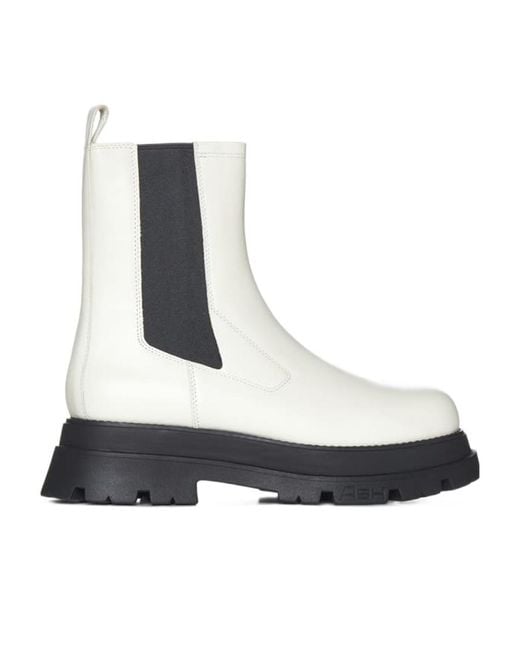 Ash White Elite Chunky-Sole Chelsea Boots