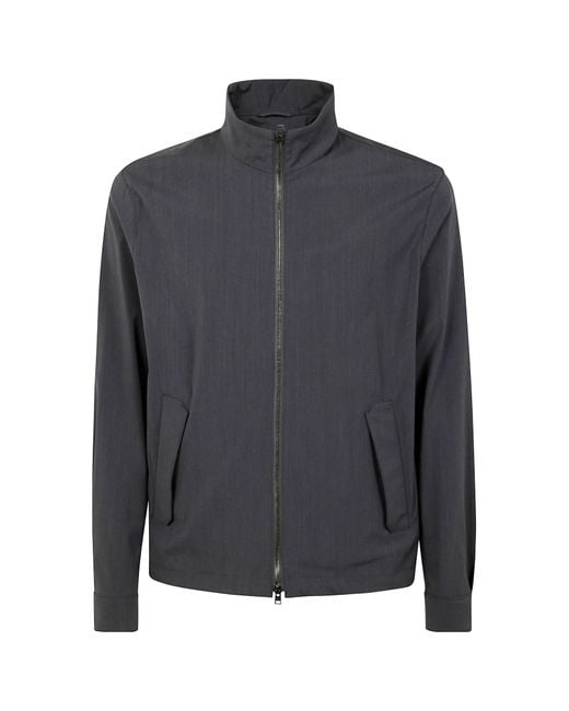 Herno Gray Lightweight Bomber Jacket for men