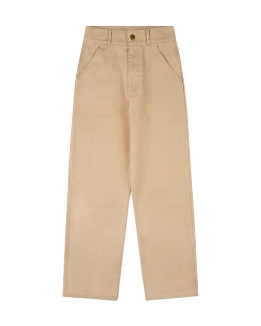 Sporty & Rich Natural Srhwc Patch-Pocket Trousers