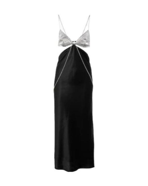 Dodo Bar Or Black Beatrice Embellished Silk Satin Dress