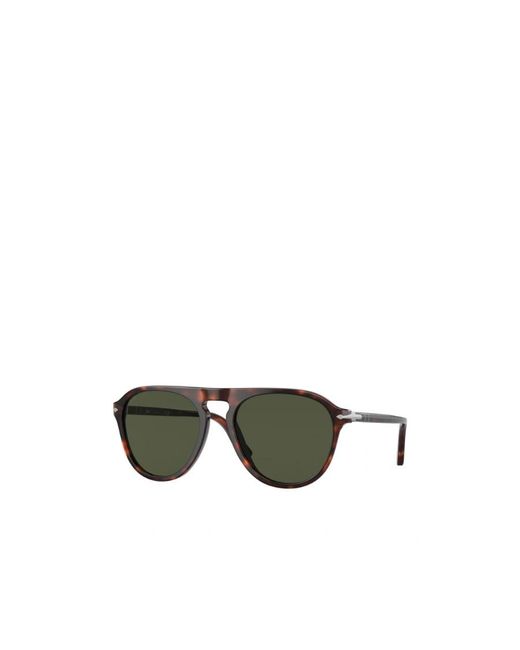 Persol Green Pilot Frame Sunglasses for men