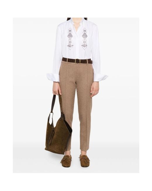 Ermanno Scervino Natural Tailored Trousers