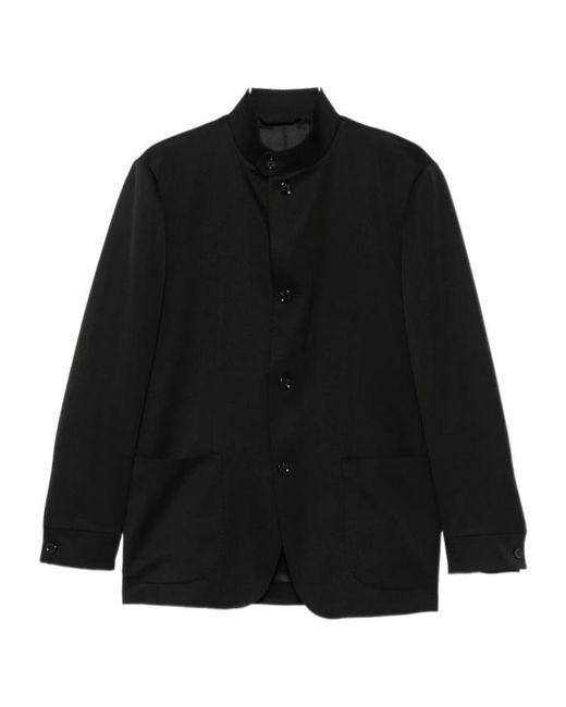 Lardini Black Long-Sleeve Blazer for men