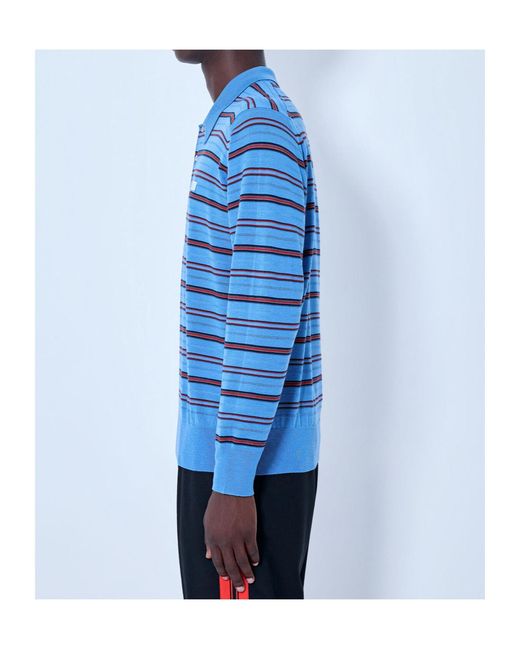 Wales Bonner Blue Beam Polo Shirt for men