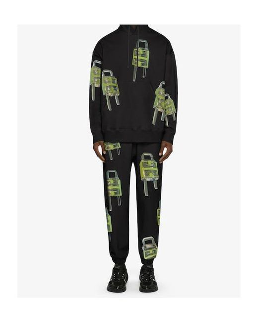 Givenchy Black 4G Lock Track Pants for men