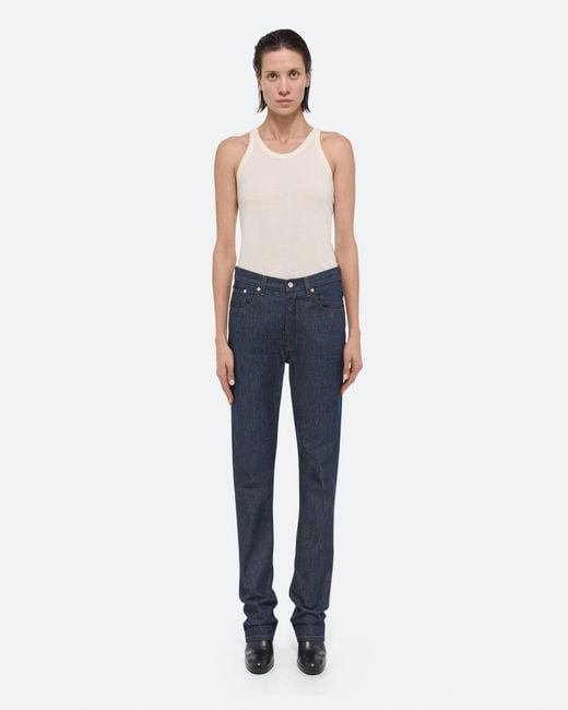 Helmut Lang White Racer Tank