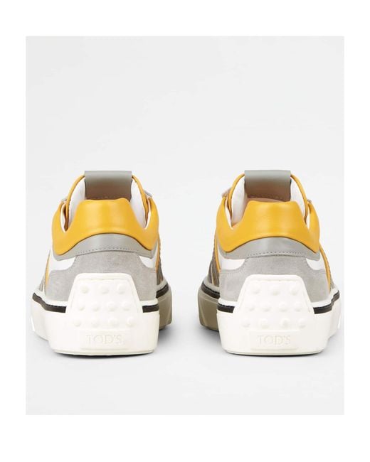 Tod's White Round-Head Sneakers