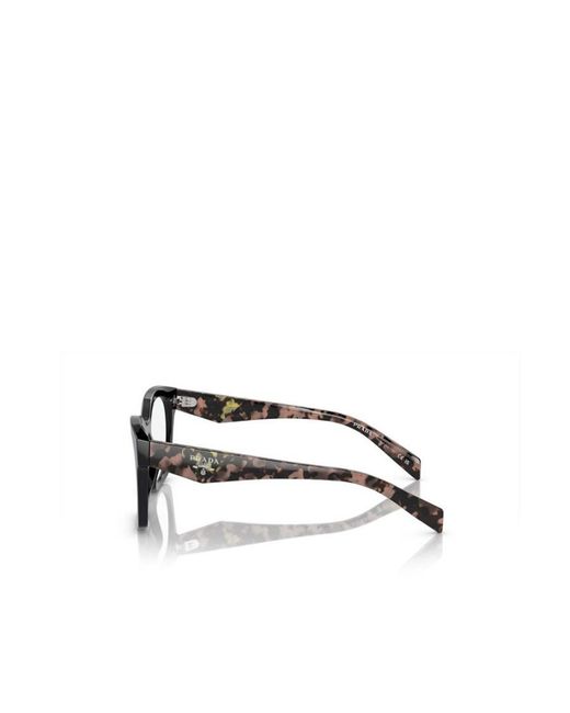 Prada White Geometric Frame Flat Mirror