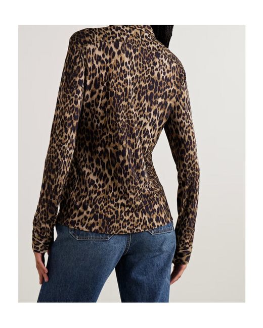 Nili Lotan Brown Long Sleeve Shirt