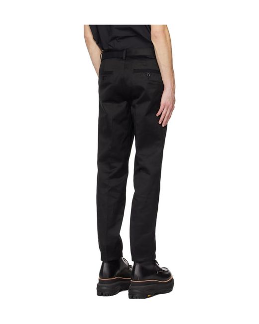 Sacai Black Four-Pocket Casual Pants for men