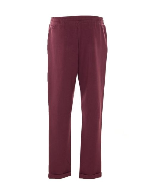 Liu Jo Red Embellished Drawstring Joggers