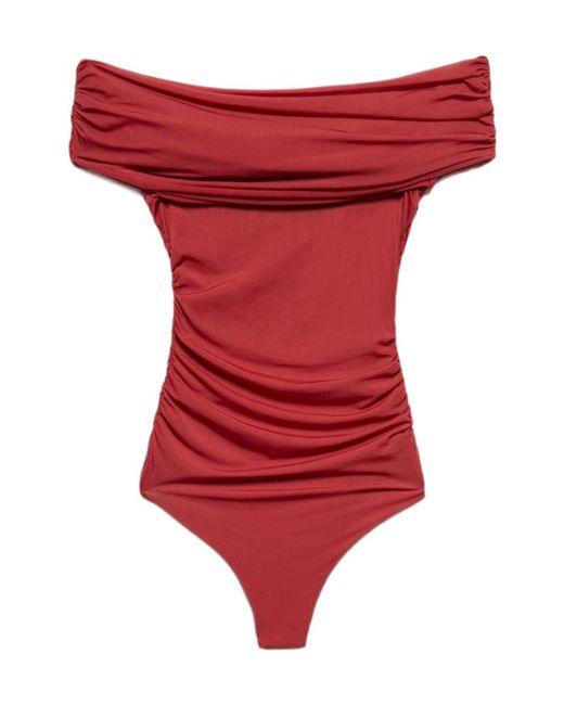 Aniye By Red Pleated Bodysuit