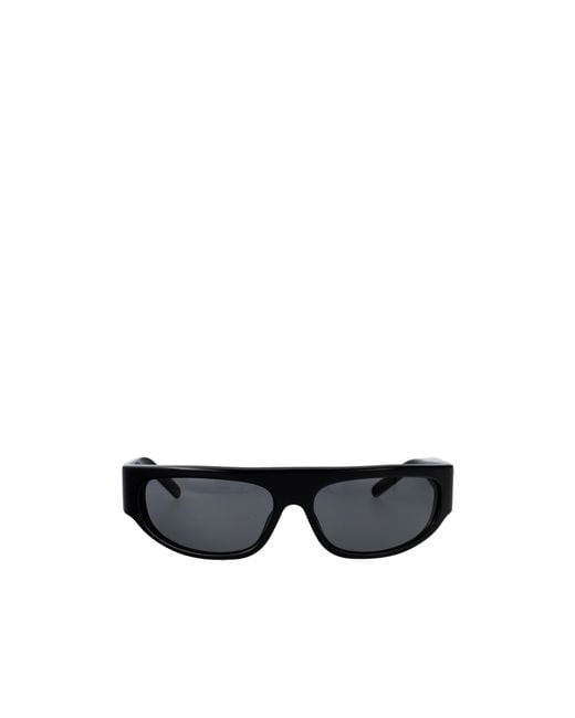 Maison Margiela White Geometric Frame Sunglasses for men