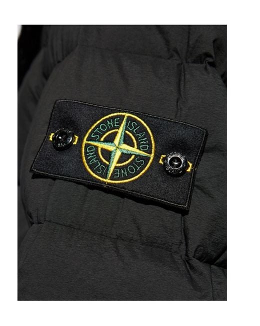 Stone Island Black Down Jackets for men