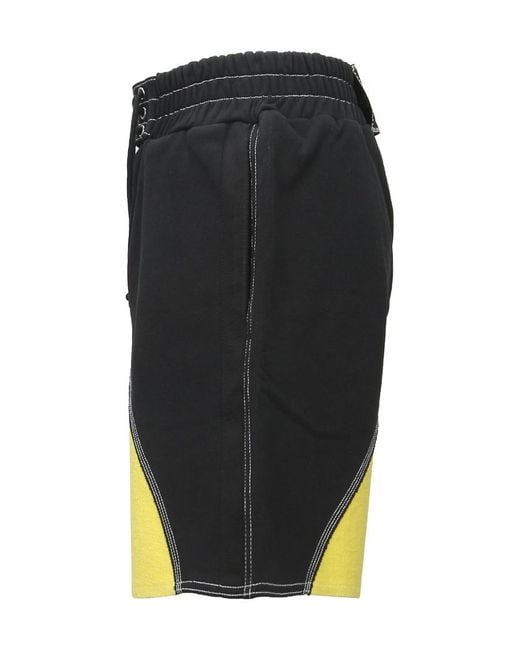 we11done Multicolor Spliced Design Shorts