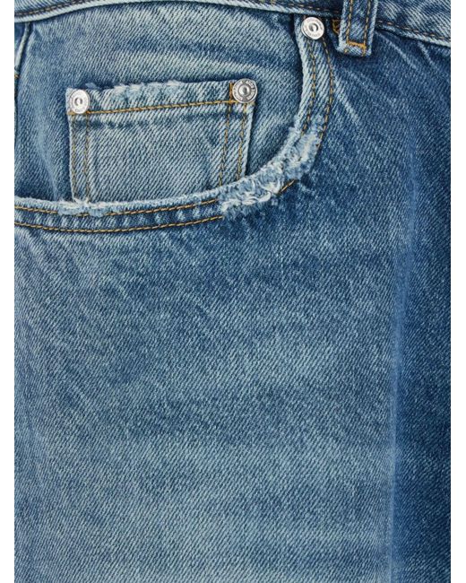 ICON DENIM Blue Belt Loop Jeans for men