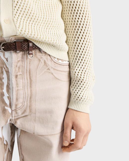 Prada Natural Linen And Cotton Cardigan for men