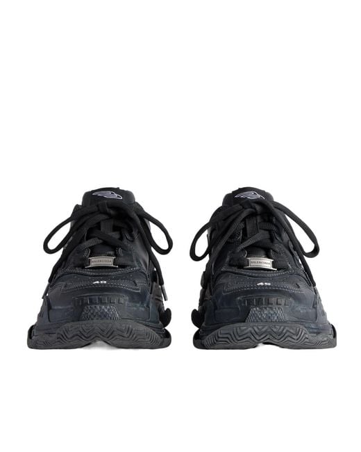 Balenciaga Blue Triple S Sporty Lace-Up Sneakers for men