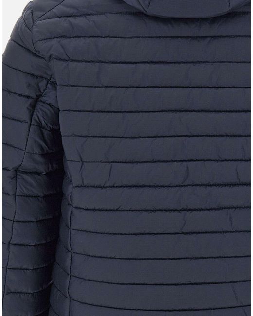 Save The Duck Blue Donald Hooded Down Jacket for men