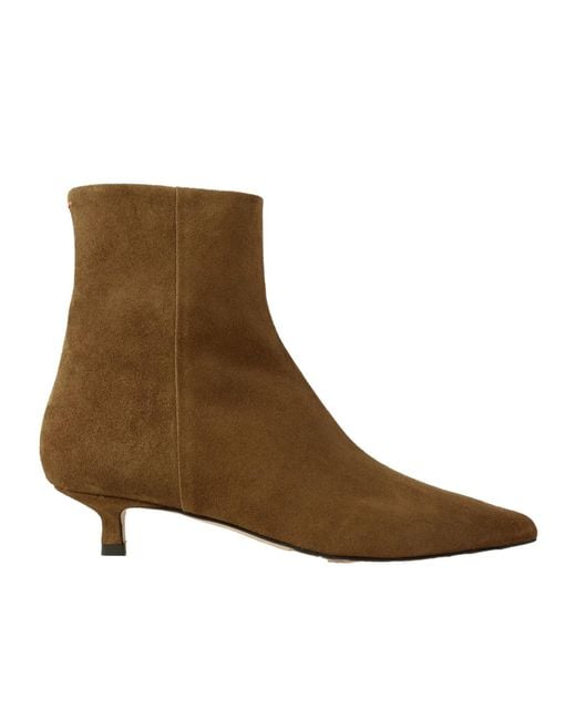 Aeyde Brown Sofie Suede Ankle Boots
